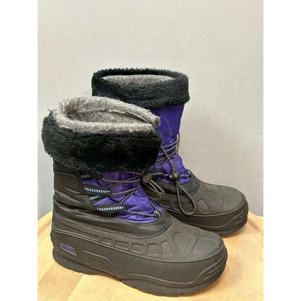 Ranger‎ Snow Boots Purple Black Waterproof Winter Womens  7
